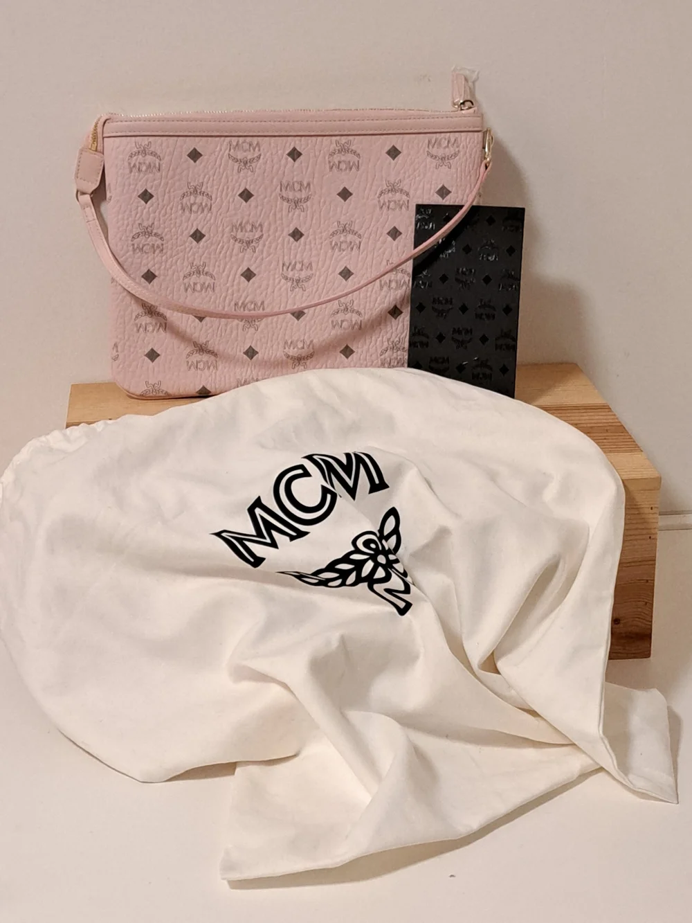 MCM Powder Pink Coated Canvas 8